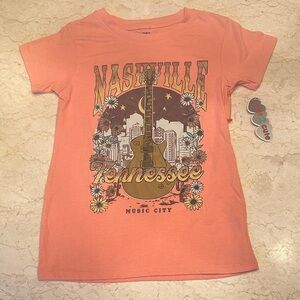 Nashville Kids Coral Graphic Tee NWT